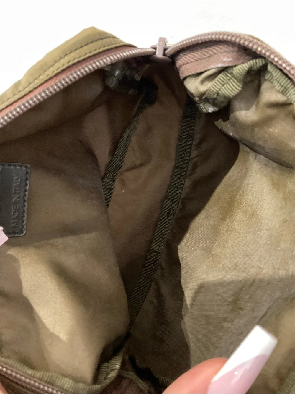 Prada olive colored